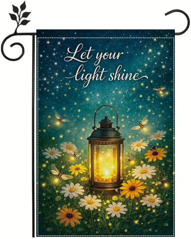Outdoor Lighting For Your Yard - Bendera Taman 12x18 Inci, Biarkan Cahaya