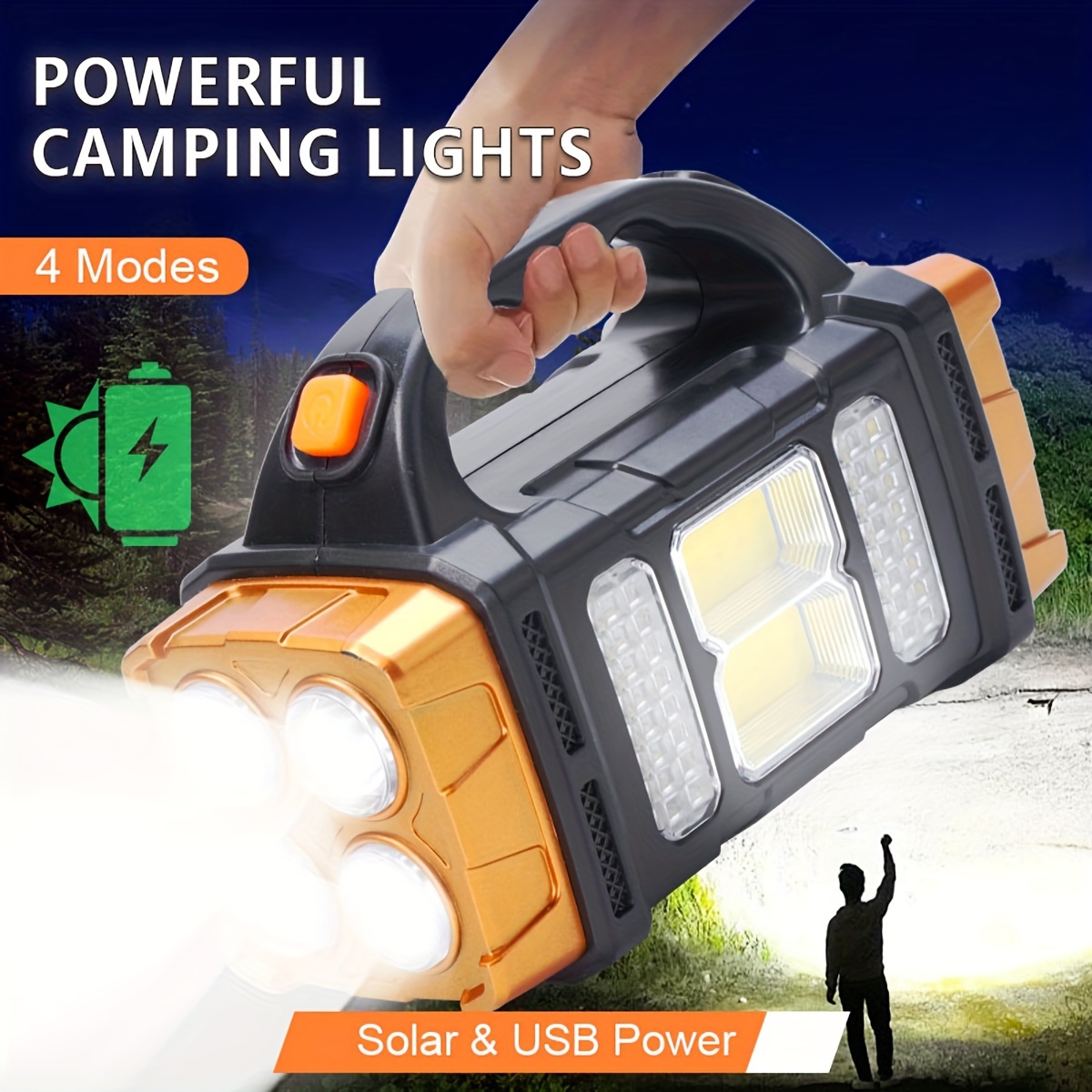 Outdoor Lighting Brands - Senter LED Tenaga Surya Daya Tinggi