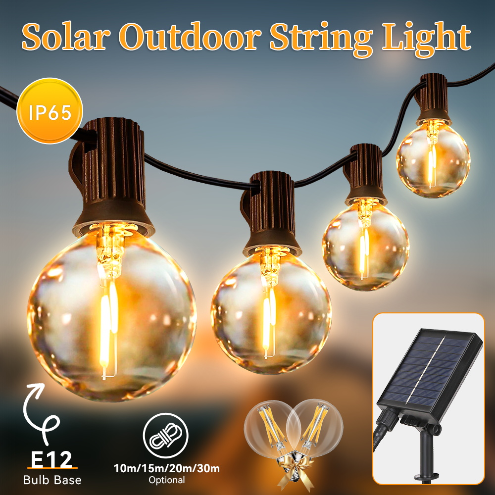 String Light Bistro - Lampu Tenaga Surya LED Luar Ruangan