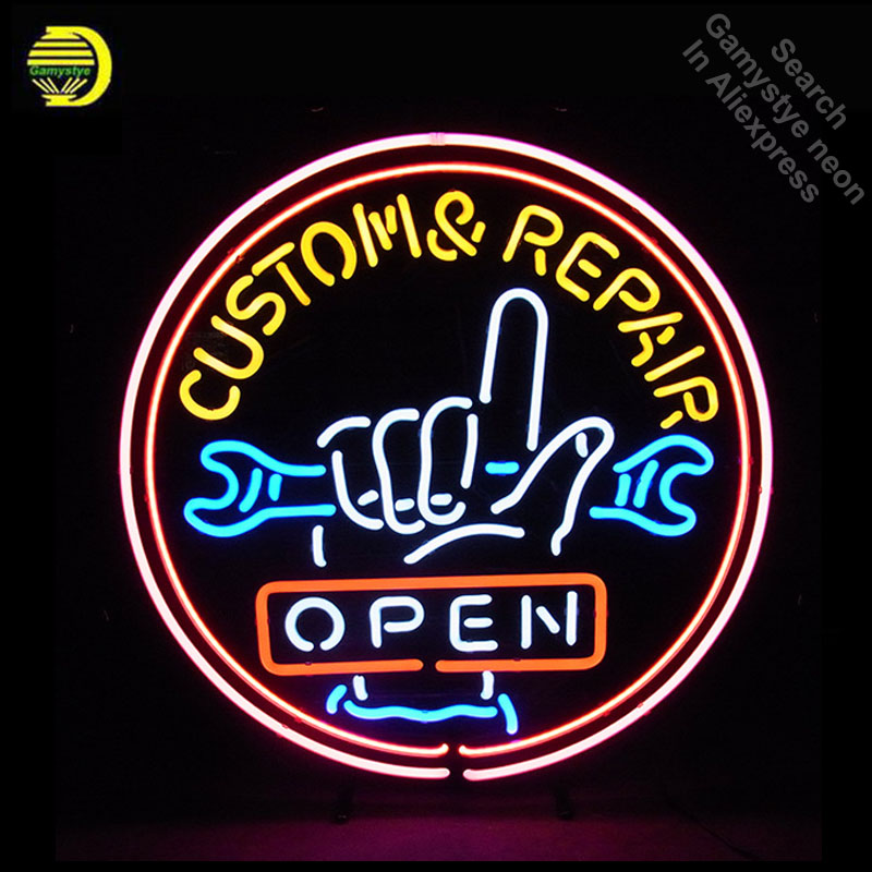 Outdoor Lighting For Store - PERBAIKAN TERBUKA KUSTOM Tanda Neon Tabung