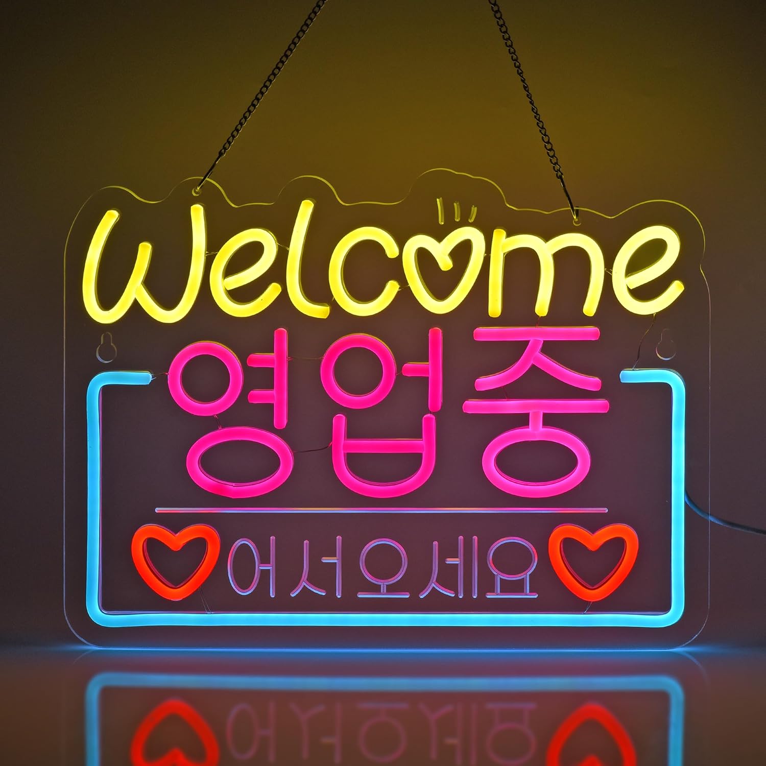 Outdoor Lighting For Store - Korea Selamat Datang Dijual Lampu Neon