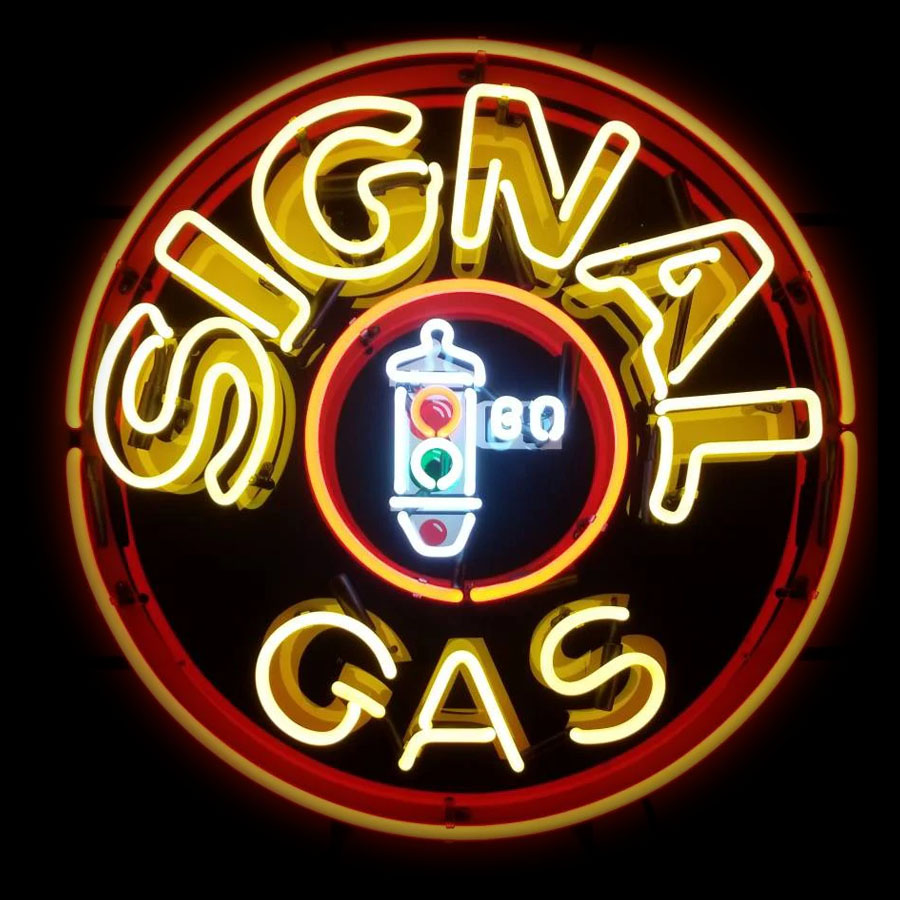 Lampu Neon Signa Oil And Gas,  - Outdoor Lighting For Store ulasan dan harga