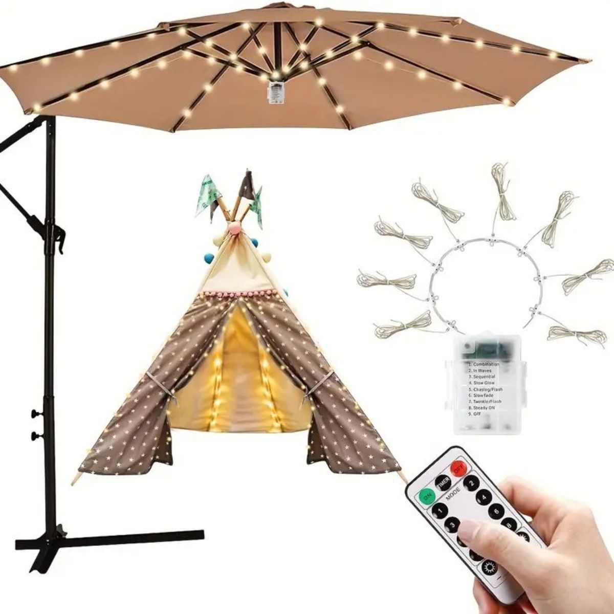 1 buah Nyalakan lampu payung h - Outdoor Lighting For Your Yard ulasan dan harga