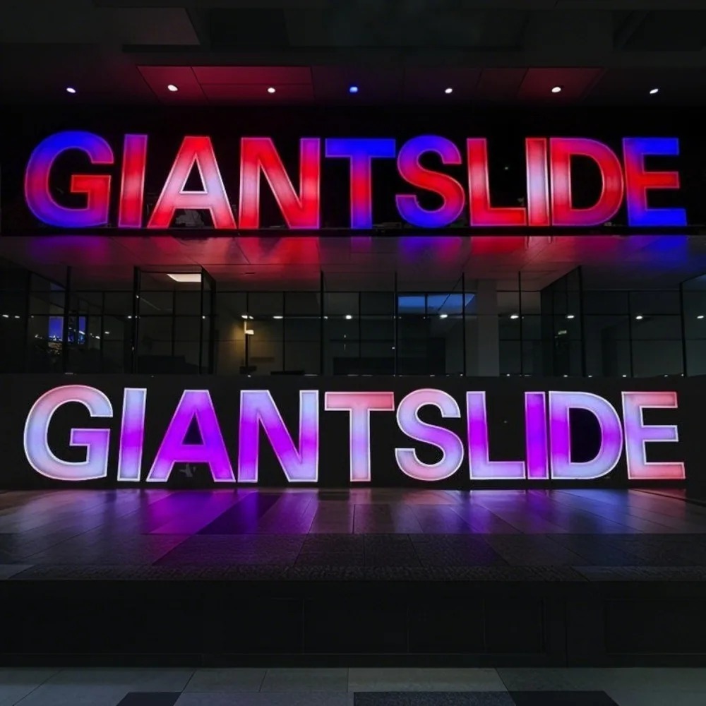 Papan Tanda LED Logam RGB Kust - Outdoor Lighting For Store ulasan dan harga