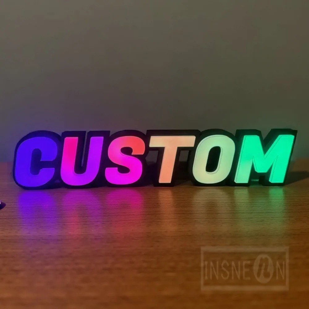 Papan Tanda LED Logam RGB Kust - Outdoor Lighting For Store ulasan dan harga