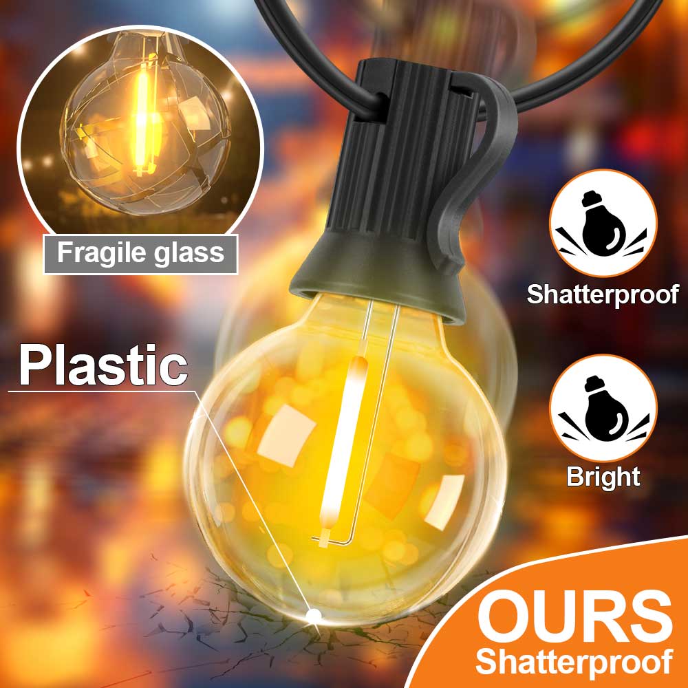 Lampu String LED G40 E12 DC24V - String Light Bistro ulasan dan harga