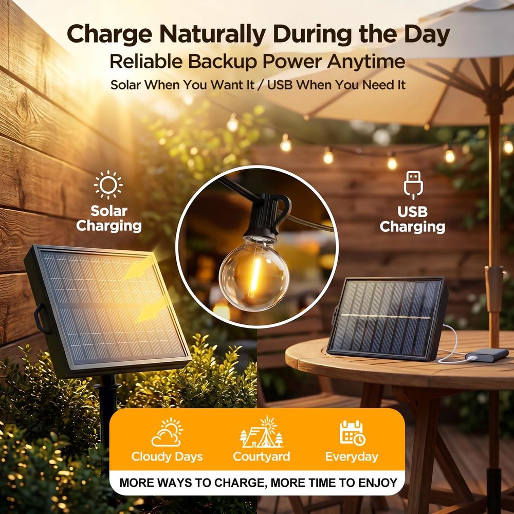 Lampu String 100T untuk Luar R - String Light Bistro ulasan dan harga
