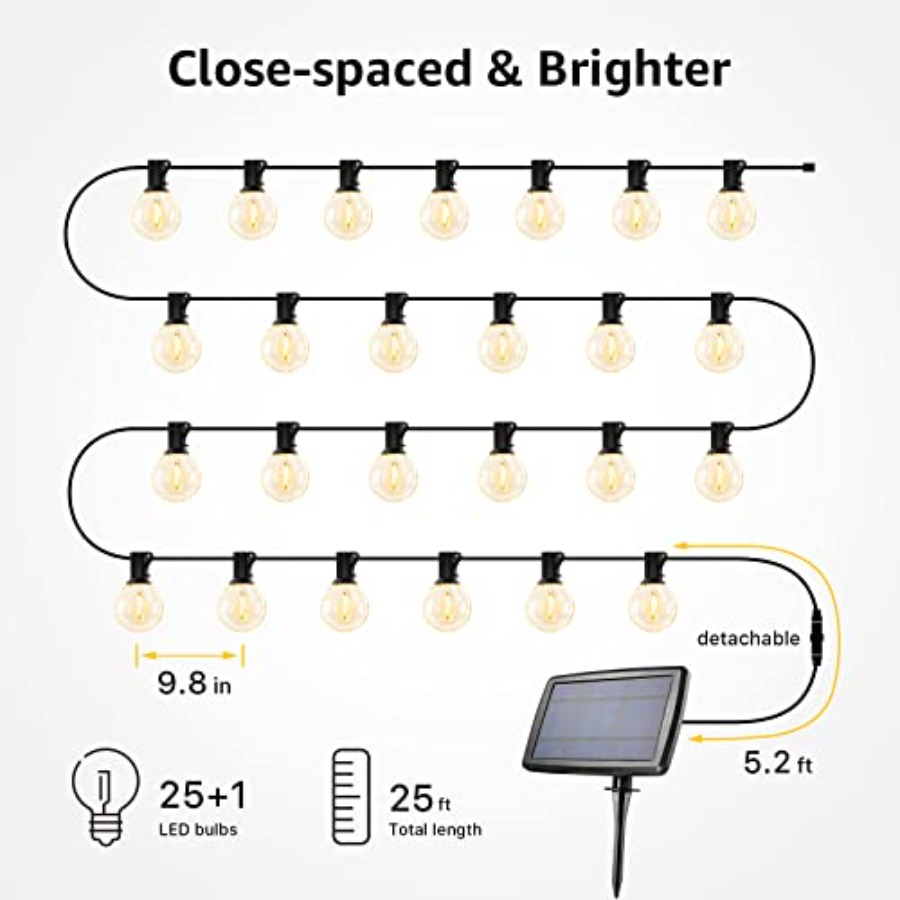 Lampu Tali Luar Ruangan Tenaga - String Light Bistro ulasan dan harga