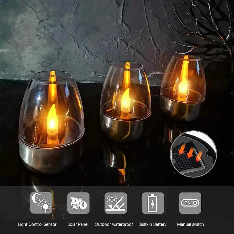 Lampu Lilin Surya Baja Tahan K - Outdoor Lighting Under Pergola ulasan dan harga