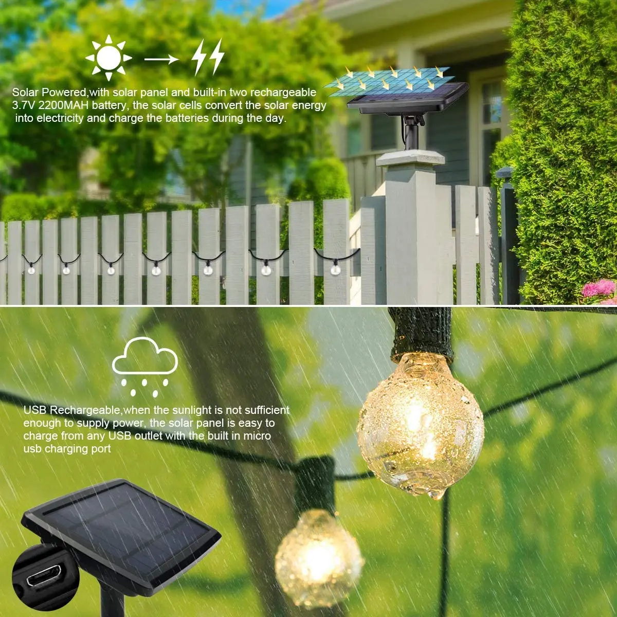 Lampu Setrip Led Tenaga Surya  - Outdoor Lighting Under Pergola ulasan dan harga
