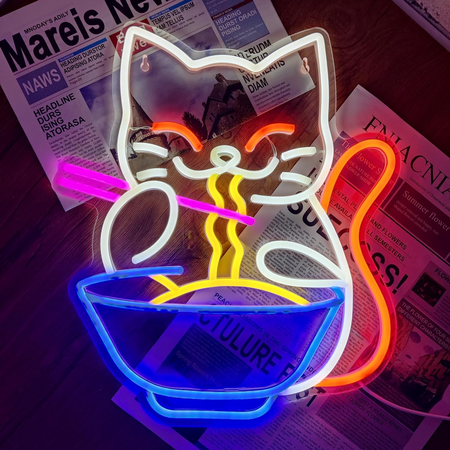 Lampu Neon LED sinyal kucing k - Outdoor Lighting For Store ulasan dan harga