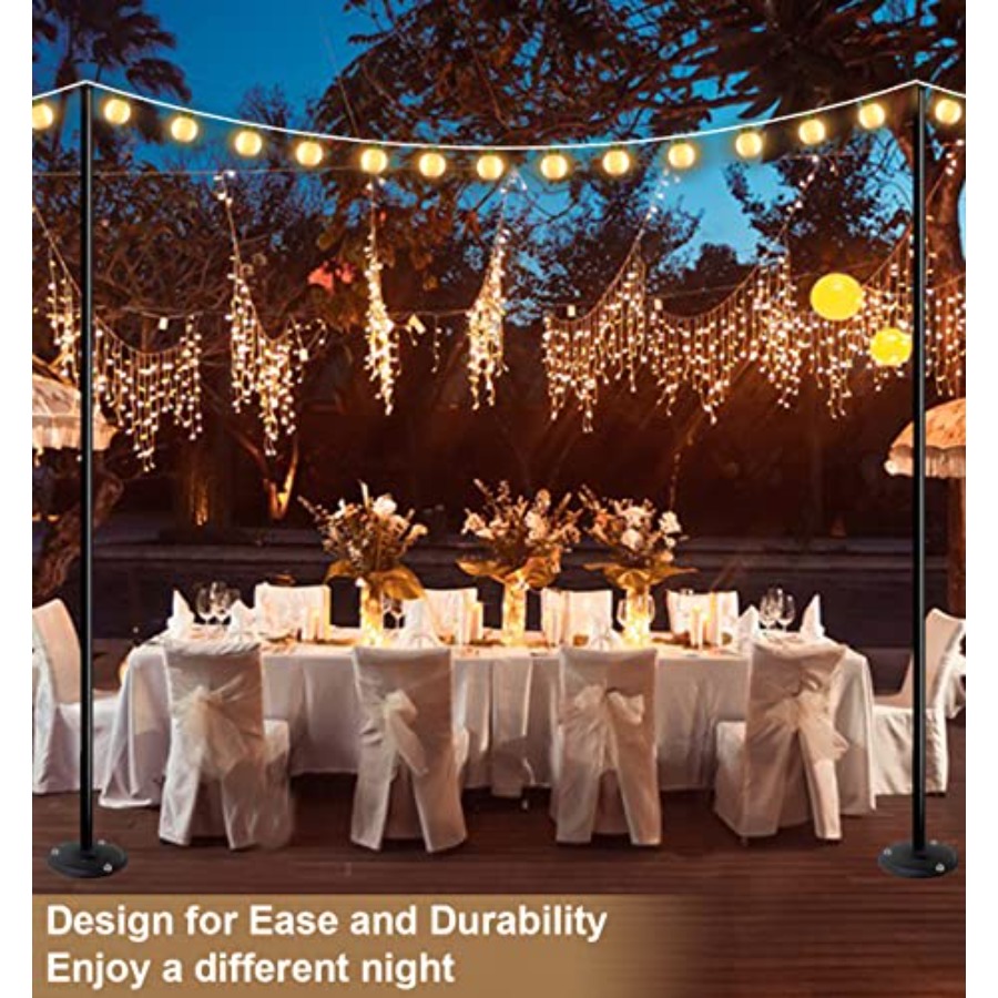 Tiang Lampu Tali 10 Kaki untuk - String Light Bistro ulasan dan harga