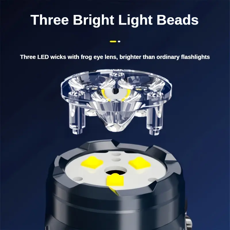 Senter Mini 3LED dengan Klip P - Outdoor Lighting Brands ulasan dan harga