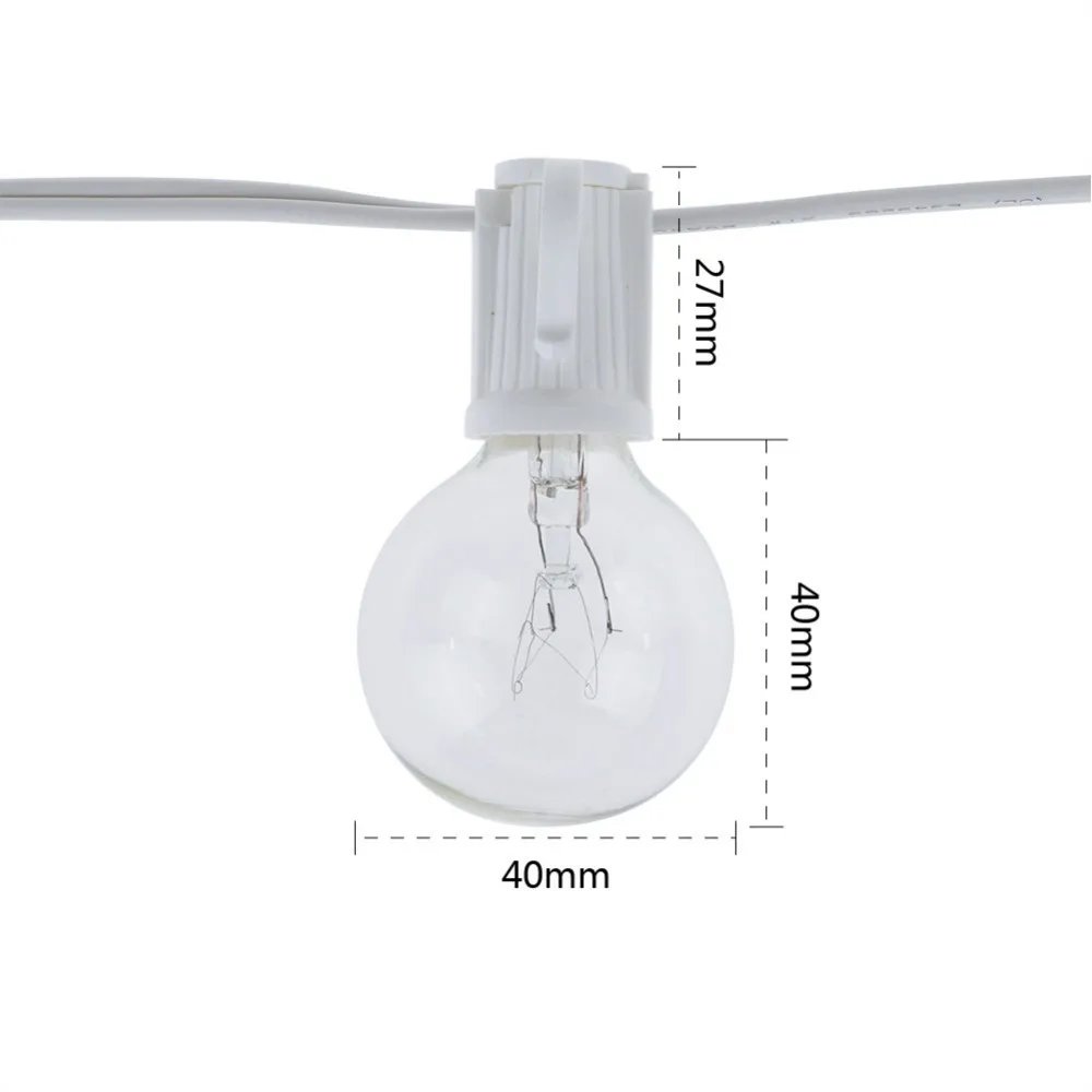 Lampu String Globe 8M G40 deng - String Light Bistro ulasan dan harga