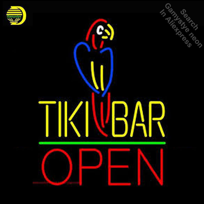 Tiki Bar dengan tanda lampu NE - Outdoor Lighting For Store ulasan dan harga
