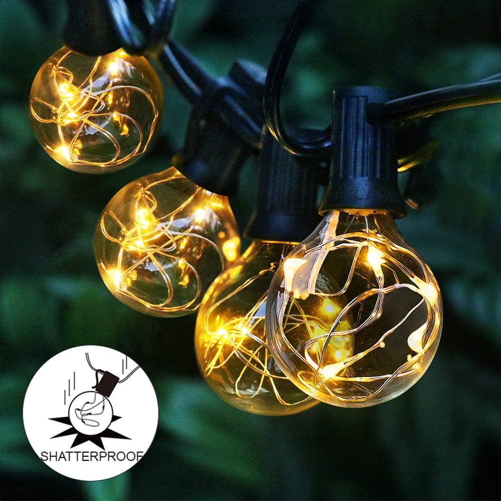 Lampu tali teras surya G40,8 m - String Light Bistro ulasan dan harga
