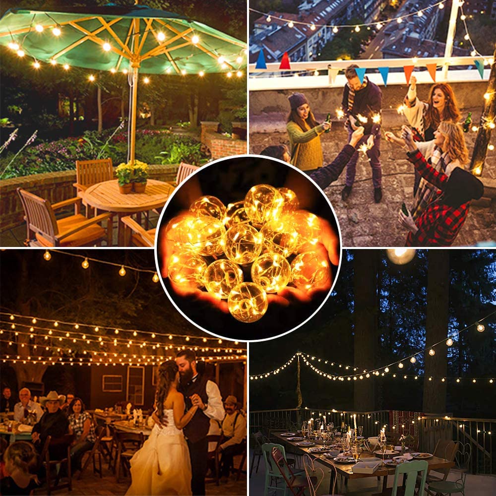 Lampu tali teras surya G40,8 m - String Light Bistro ulasan dan harga