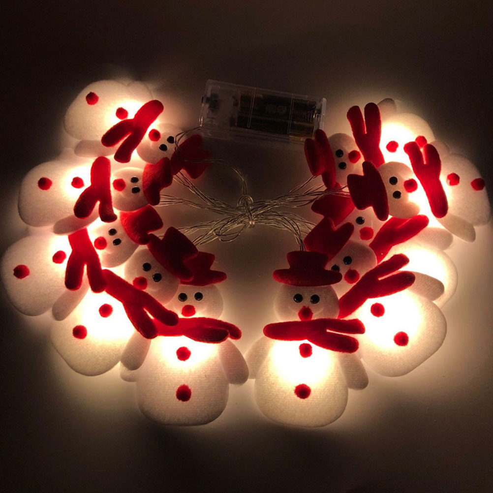 1Pcs 10 Lampu String LED Snowm - String Light Bistro ulasan dan harga