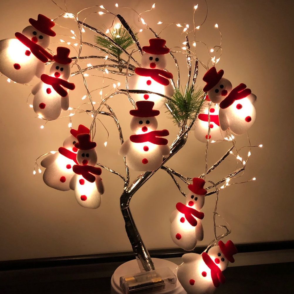 1Pcs 10 Lampu String LED Snowm - String Light Bistro ulasan dan harga